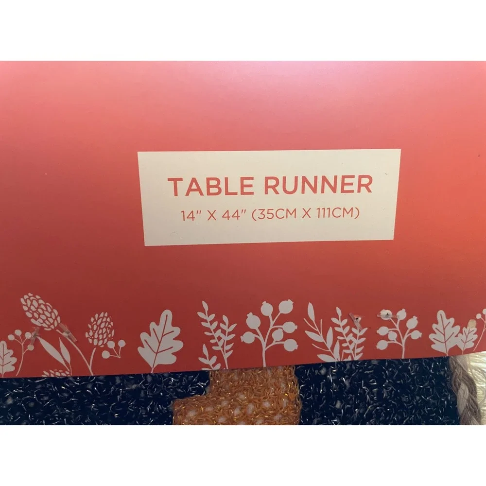 The Farmhouse Rachel Ashwell Halloween Stacked Pumpkin Table Runner‎